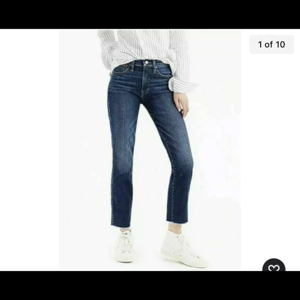 J.Crew Vintage Straight Jean w/ Cut Hem - size 28